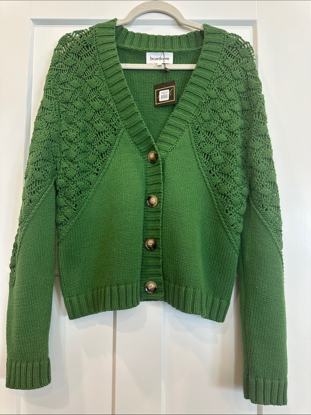 Heartloom Amalda Button-Down Cadigan, Size Large